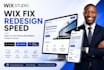 wix website redesign fix wix site wix studio expert speed optimization and SEO