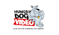 create a whimsical cartoon logo for hungry dog video