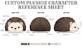 design custom plush reference sheet kawaii plushie and stuffed animal tech pack