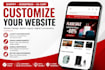 customize your website layout and design