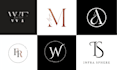 design luxury monogram logo with initials