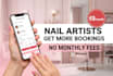 create mobile booking website for nail artist with admin panel and telegram