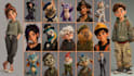 create unique 3d animated style ai characters