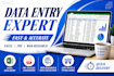 do accurate data entry, excel ,logo design, and web research