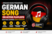 do organic music promotion for your country, german song on a active playlist