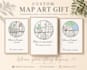 create personalized custom map poster of your special location