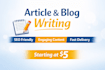 write articles and blogs