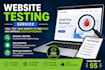do website QA testing and bug reporting