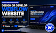 design or develop webflow website, figma to webflow expert