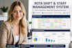 create rota shift, employee schedule, shift planning and staff management system