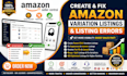 create amazon variation listing or fix amazon listing errors