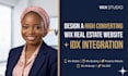 design a high converting wix real estate website with idx integration