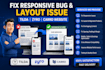 fix bug reponsive and layout issue tilda zyro carrd website