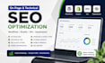 optimize website on page technical seo service wordpress shopify wix squarespace