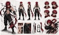 design detailed oc character sheets and anime reference art