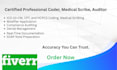 certified professional coder, medical scribe and auditor