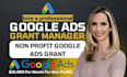 setup manage and optimize google ad grants for nonprofits 501c3 and charities