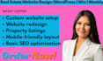 dessign worldpress developer worldpress weebly redesign wix real estate website