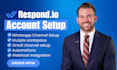setup automated respond io customer support integrate whatsapp CRM respond io