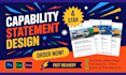 design federal government capability statement, capability statement in 6hrs
