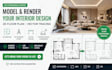 model and render your interior design in vectorwork 2d floor plan vector tracing