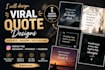 design aesthetic and viral quote posts for instagram