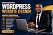 do wordpress website development, design or redesign wordpress custom web