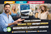 setup wellness, tech, boutique services wordpress shopify website