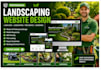 design lawn care, landscaping, tree service, aborist and gardening website