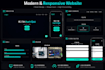 design modern responsive website HTML CSS javascript
