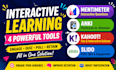 create mentimeter interactive learning content anki flashcards kahoot slido and