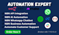 fix n8n workflow build n8n ai agent n8n automation whatsapp chatbot API setup