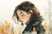 draw cute watercolor illustration