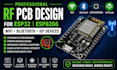 design rf pcb for esp32 esp8266 wifi bluetooth antenna and wireless iot devices