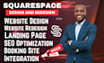 squarespace website design, squarespace website redesign square website design