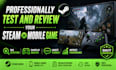 professionally test and review your steam or mobile game
