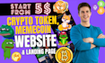 create presale website, launchpad, meme coin website