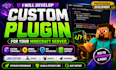 develop custom minecraft plugins java spigot bukkit papermc