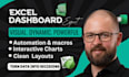 design a professional excel dashboard, google sheet, template automation macros