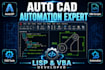 create autocad automation tools using autolisp or vba