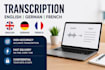 transcribe audio and video to text fast and accurately