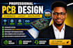 do pcb design, schematic, multilayer, pcb layout for iot, esp32,stm32 projects