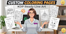 design KDP ready coloring book pages with line art