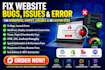 fix bugs issues error for wordpress shopify  loveable ai or custom website