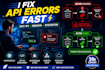 fix API integration, rest API errors and third party API issues