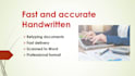 retype scanned or handwritten documents to word fast and accurately
