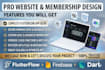 design a modern squarespace, weebly, or bookmark website with memberstack