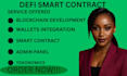 develop smart contract blockchain developer web3 defi solidity