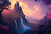 make amazing fantasy environment landscape