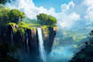 fantasy landscape design illustrations